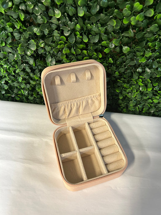 Personalized Small Zip Up Jewelry Box.  Available in Smooth Finish & Velvet.  *Personalization Included!