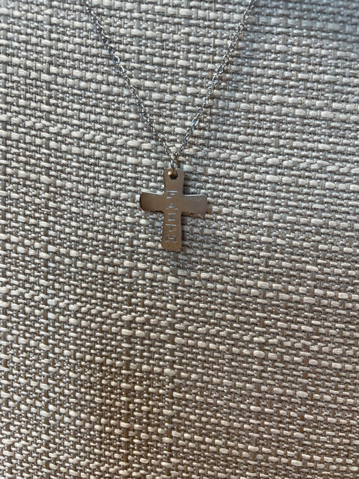 Monogram Cross Necklace - 3 Colors!