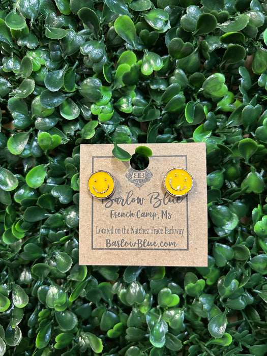 Smiley Face Studs - 3 Colors!