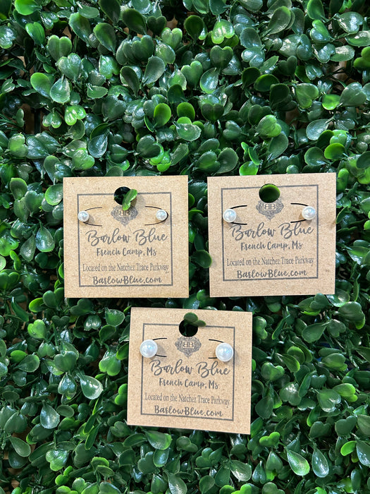 Pearl Studs - 5 Sizes!