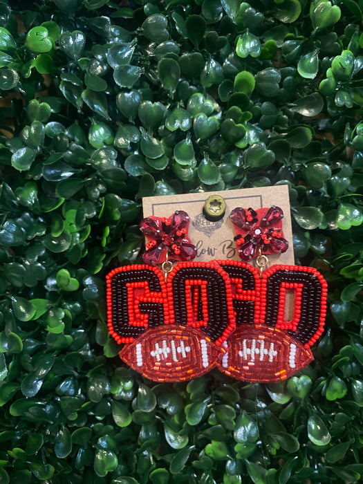 GO Beaded Earrings - 5 Colors!