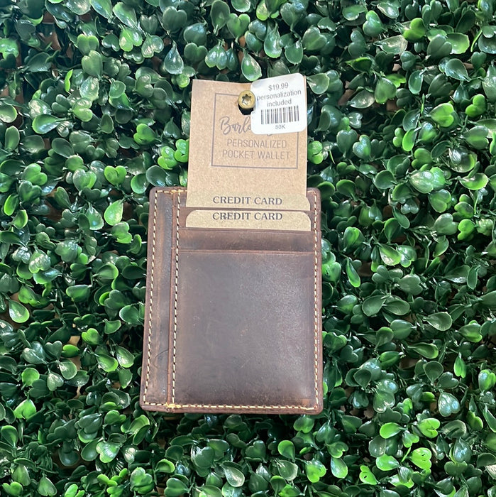 Kent Leather Card Holder - Personalization Included!