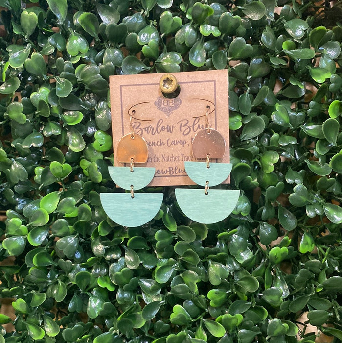Ryleigh Wood and Metal Earrings