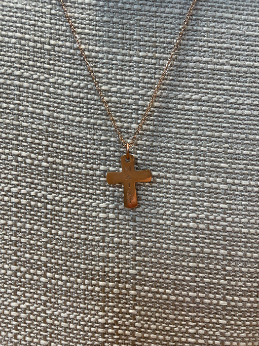 Monogram Cross Necklace - 3 Colors!