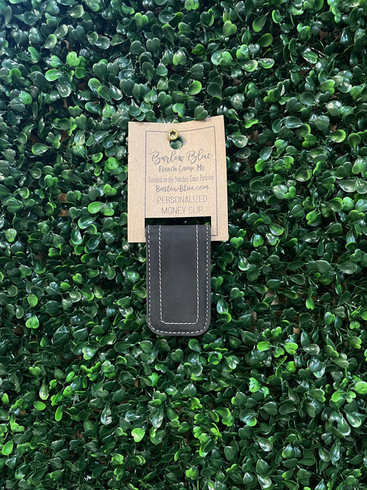 Ethan Leather Money Clip - Personalization Included!