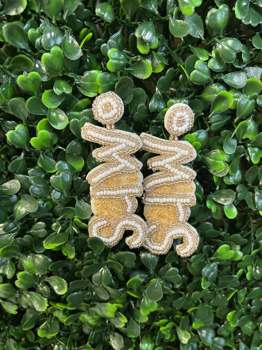 Mrs. Beaded Earrings