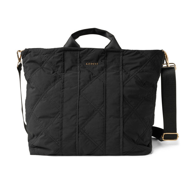 Cloud 9 Quilted Puffer Tote Purse. Mauve Only