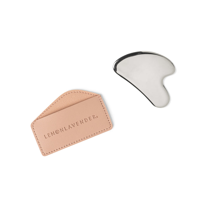 Lemon Lavender Oh My Gua Sha Stainless Steel Gua Sha with Case- Available in 2 Colors!