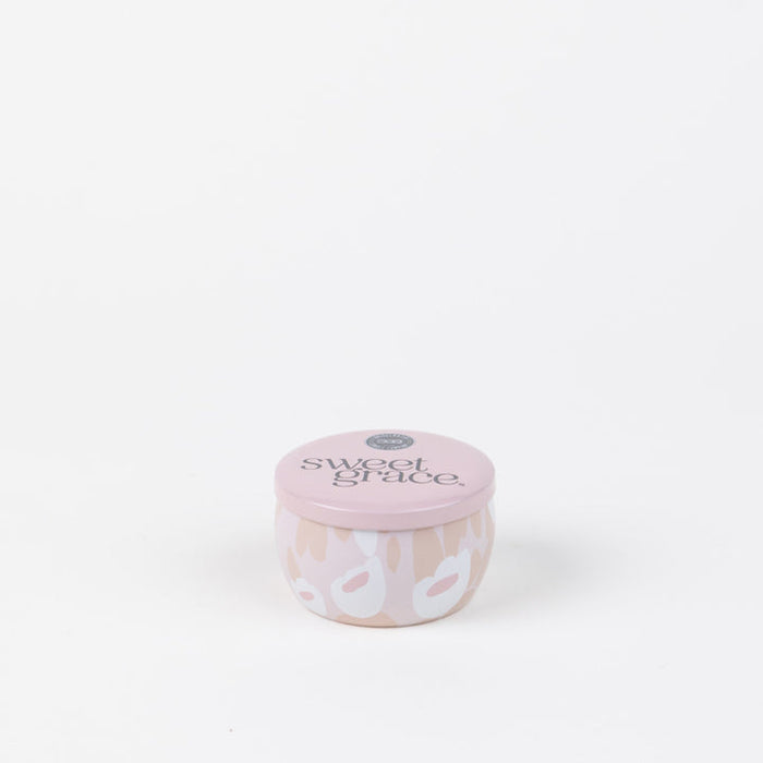 Sweet Grace Candle. Travel Sized Playful Pattern #059