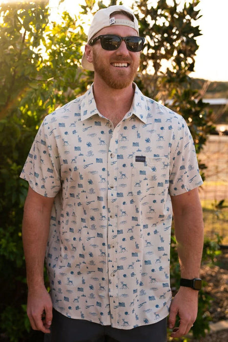 Burlebo America the Great Performance Button Up
