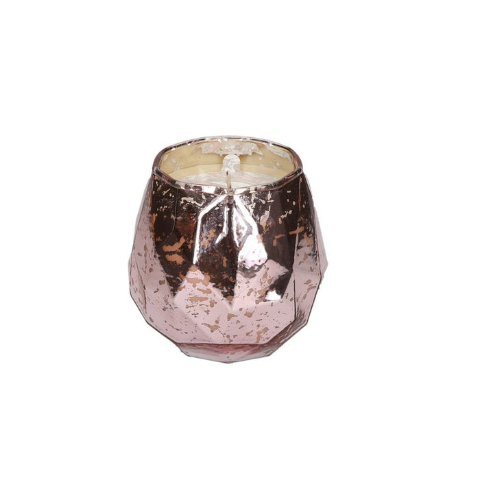 Sweet Grace Collection Candle #011 in a Pink Faceted Jar