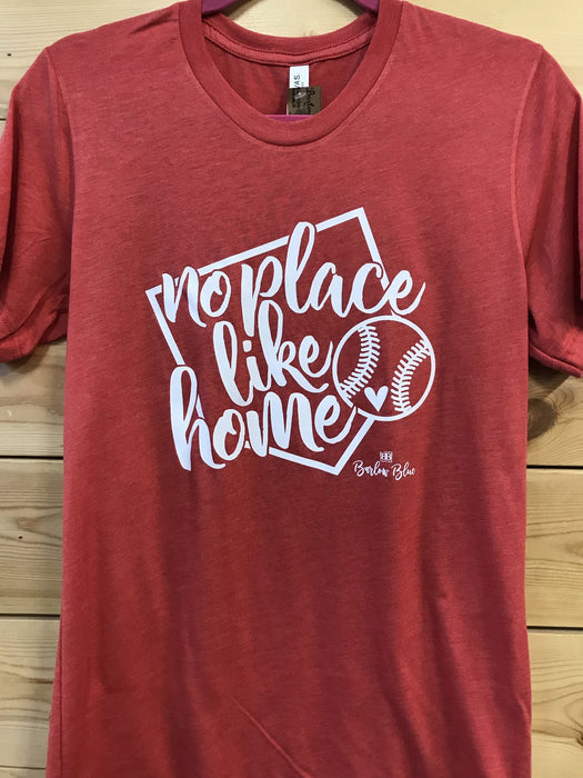 "No Place Like Home" Baseball / Softball Shirt.  $10 Bella Canvas Crew Neck Tee ($14 for V Neck)