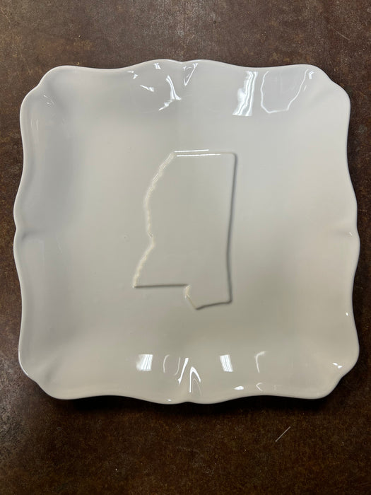 MS Embossed Square Platter