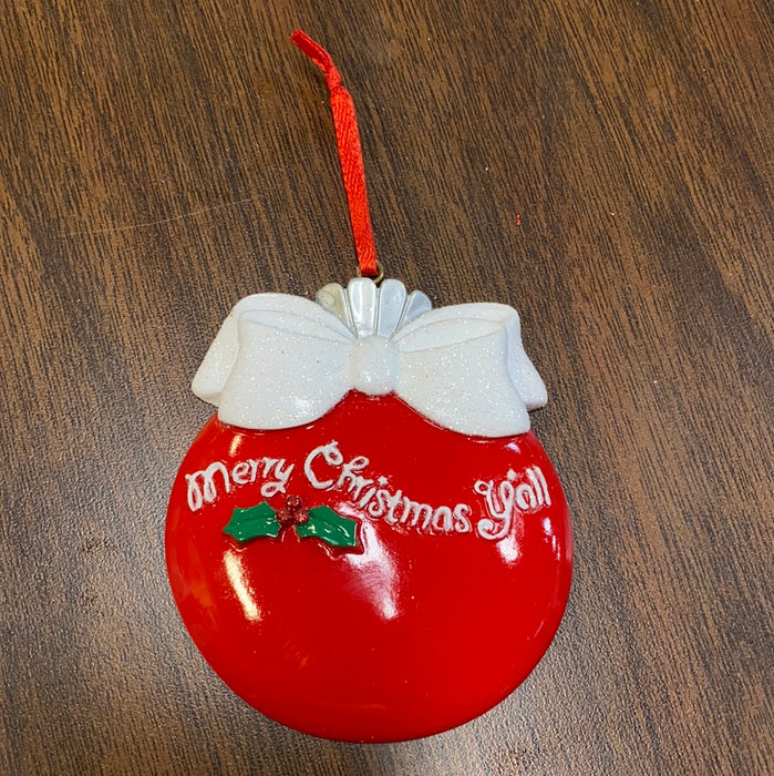 Merry Christmas Y’all. Personalized Ornament.