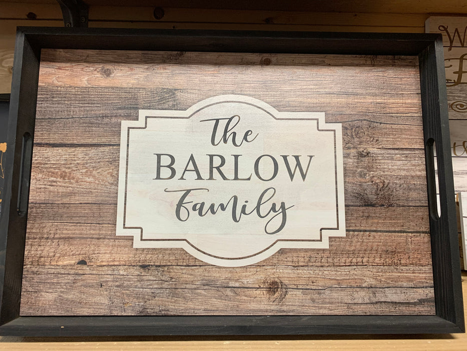 Personalized Wall sign or Serving Tray. 19” x 13” Wrapped & ready to gift!