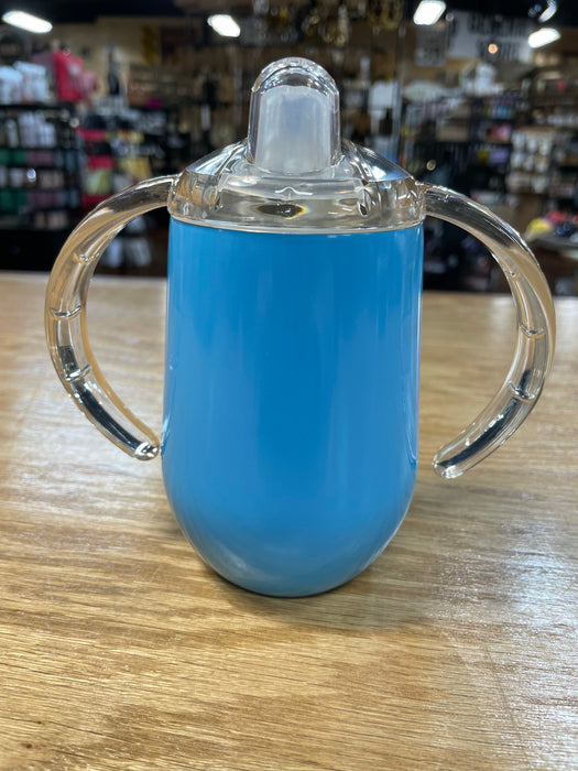 Laser Engraved Sippy Cups. 8oz powder coated stainless steel. Perfect for Boys or Girls! Personalization not included.