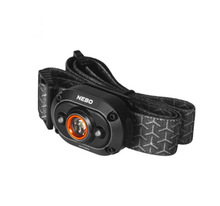 NEBO MYCRO USB Rechargeable Headlamp/Cap Light | Adjustable Cap Light with 400 Lumen Turbo Mode, Black
