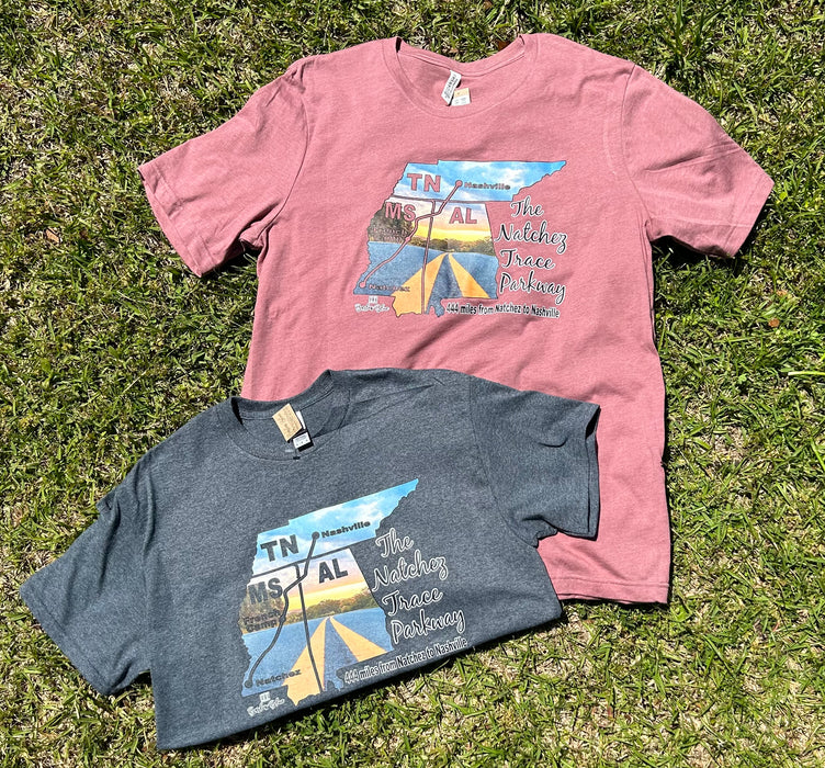The Natchez Trace Parkway "444 Miles" Graphic Tee