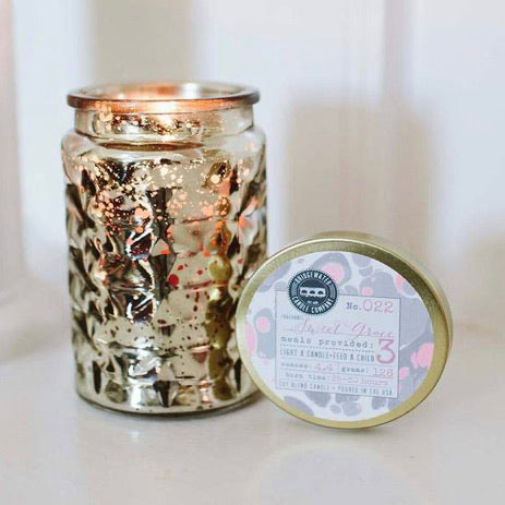 Sweet Grace Collection Candle #022. Small Gold Jar