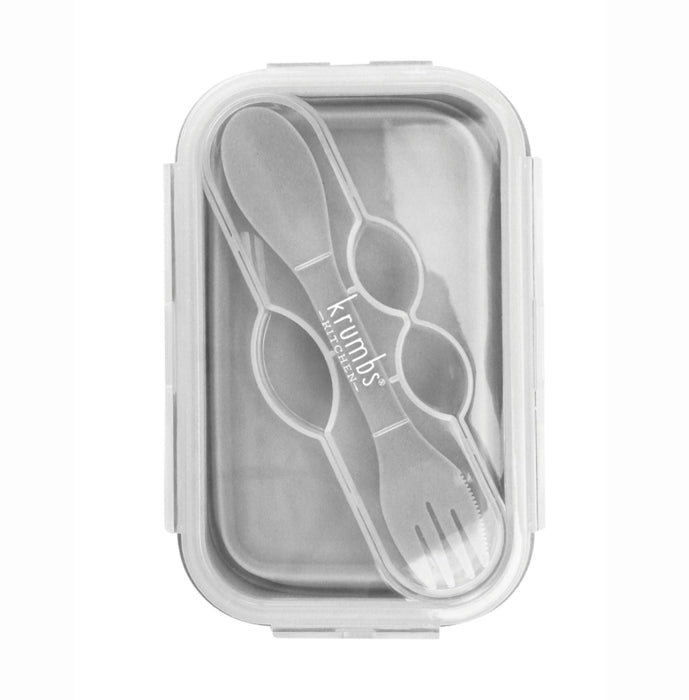 Silicone Lunch Container & Utensil