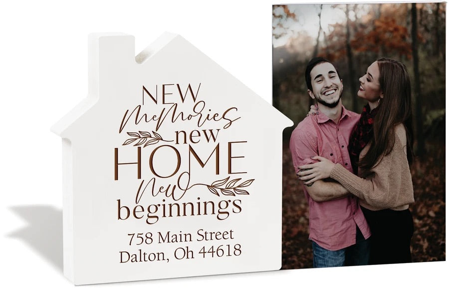 Ivory House Picture frame. Can be personalized with names or towns.