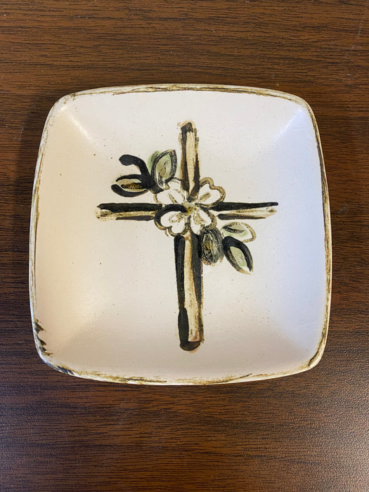 Dogwood Cross Trinket Tray