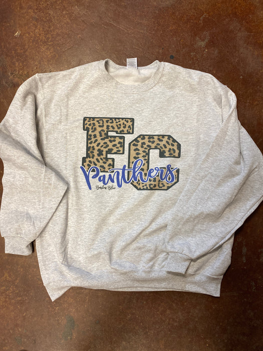 School Spirit Leopard Print Custom Sweatshirts