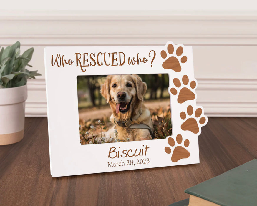 Paw print (5x7) Frame - Personalization Included!
