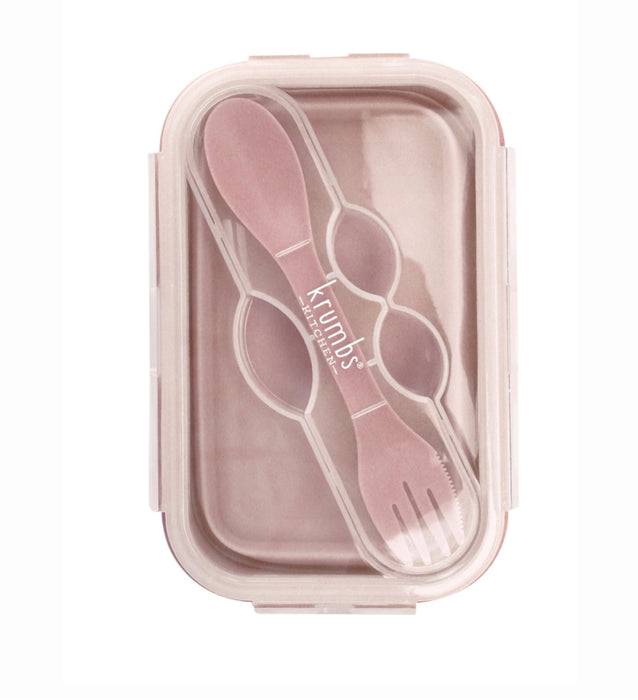 Silicone Lunch Container & Utensil