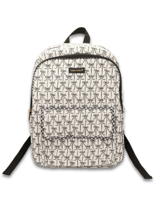 Bow Quilted Backpack by Simply Southern.  Pink Bows or Black Bows