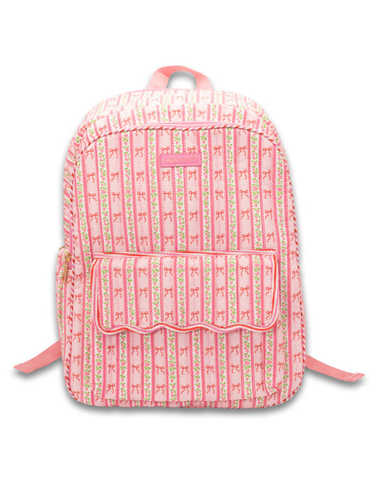 Bow Quilted Backpack by Simply Southern.  Pink Bows or Black Bows