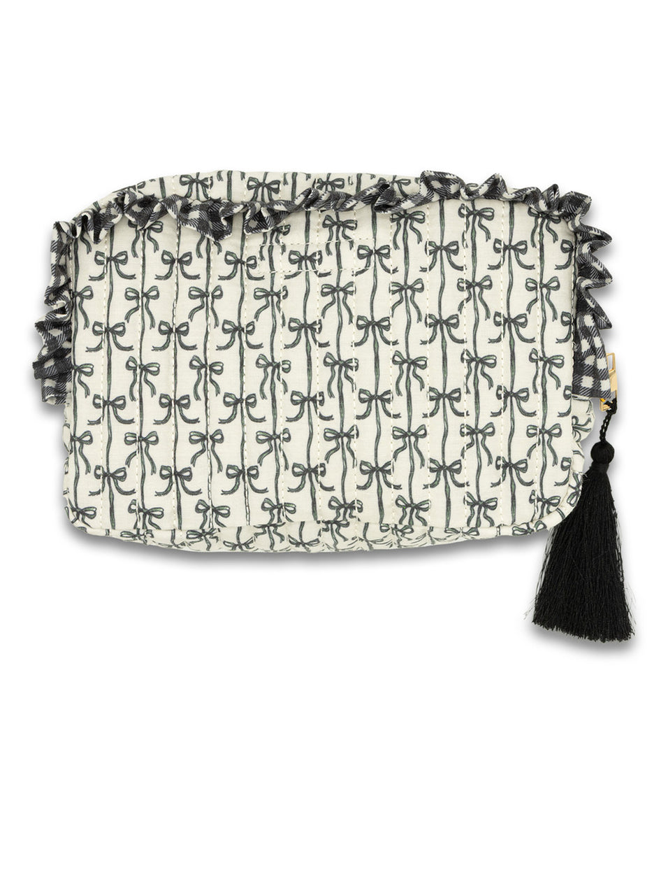 Quilted Cosmo Bags with Ruffle by Simply Southern. Pink Bows or Black ...