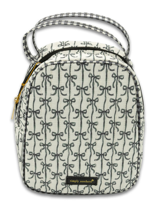 Quilted Lunch Box by Simply Southern.  Pink Bows or Black Bows