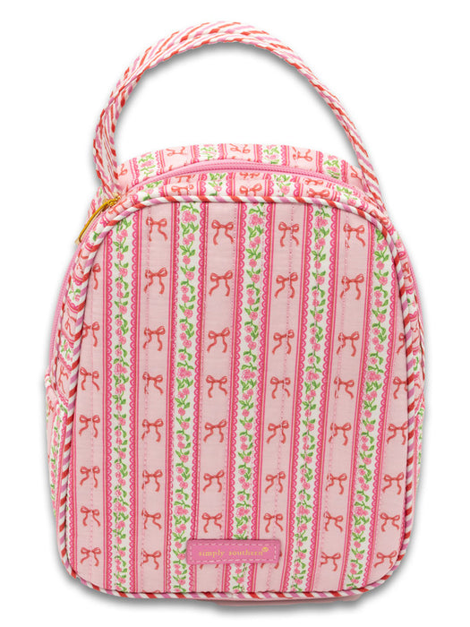 Quilted Lunch Box by Simply Southern.  Pink Bows or Black Bows
