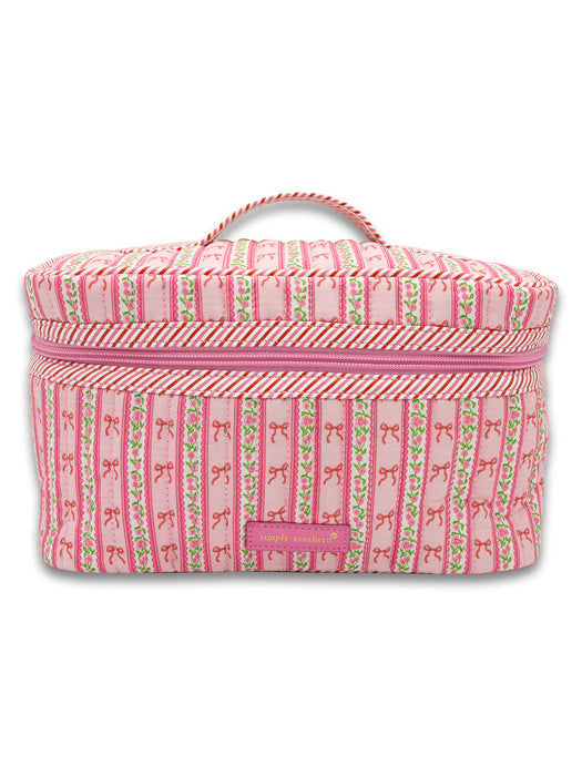 Quilted Makeup Case by Simply Southern.  Pink Bows or Black Bows