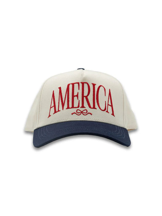 America Trucker Hat with Red Bow by Simply Southern