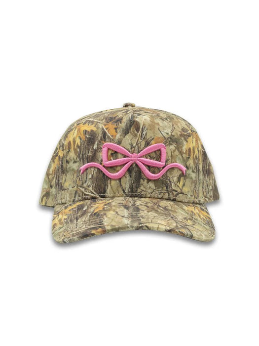Camouflage Trucker Hat with Pink Bow by Simply Southern