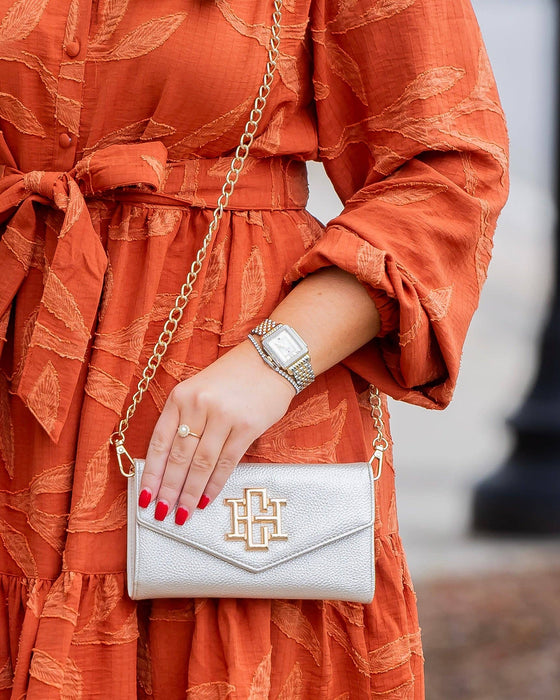 Carlington Pearl Clutch / Crossbody Purse by Caroline Hill