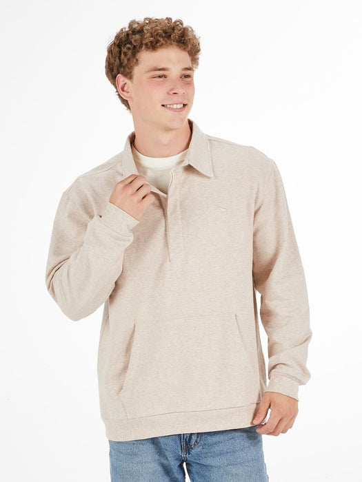 Cream Collard Pullover by Simply Southern