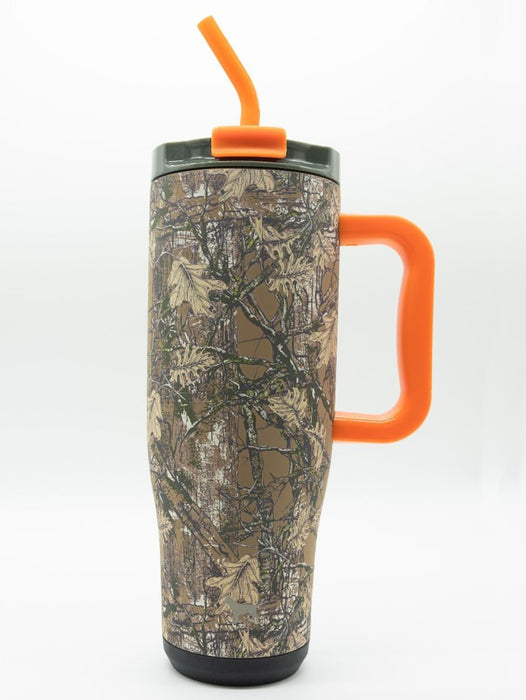 Camo & Orange Tumbler by Simply Southern