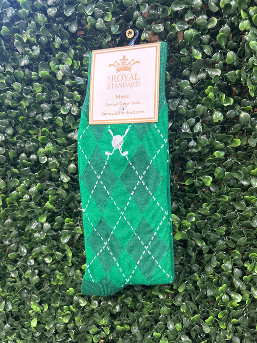 Men's On Par Socks Green- One Size Fits All