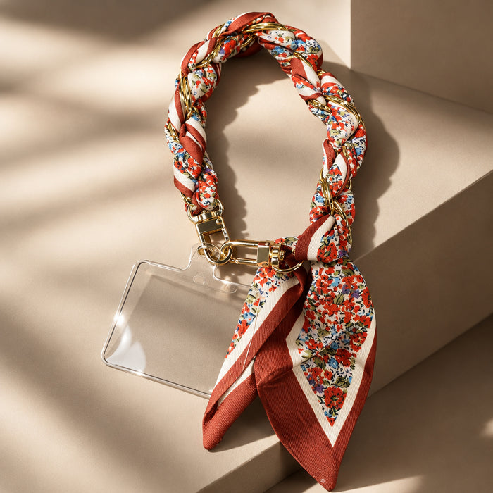 Wristlet Phone Holder, Keychain, & Bag Scarf