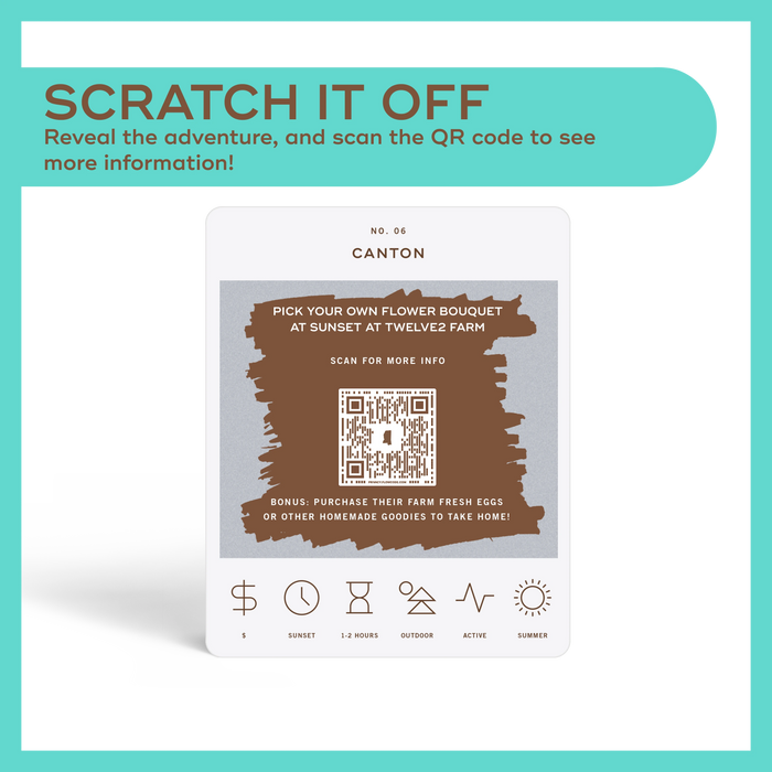 Mississippi Adventure Surprise Scratch Off Bucket List