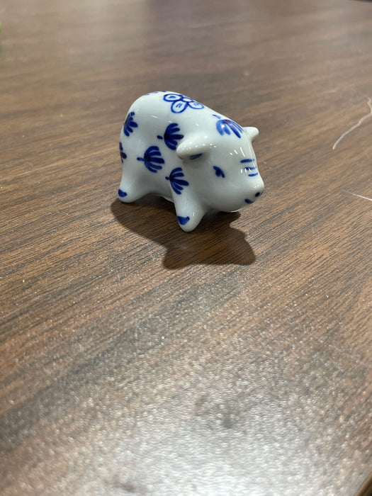 Blue & White Porcelain Trinkets. Small Animals. Range in size from 1" to 3"