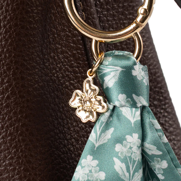 Forget Me Nots Satin Keychain