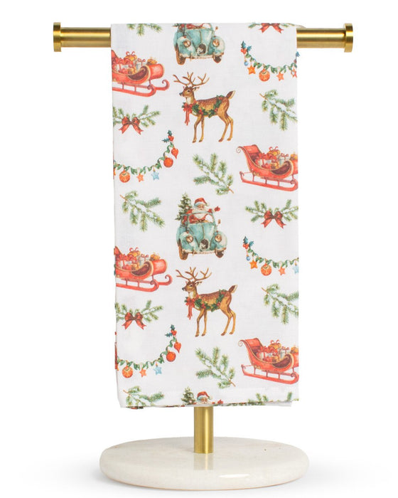 Vintage Christmas Hand Towel