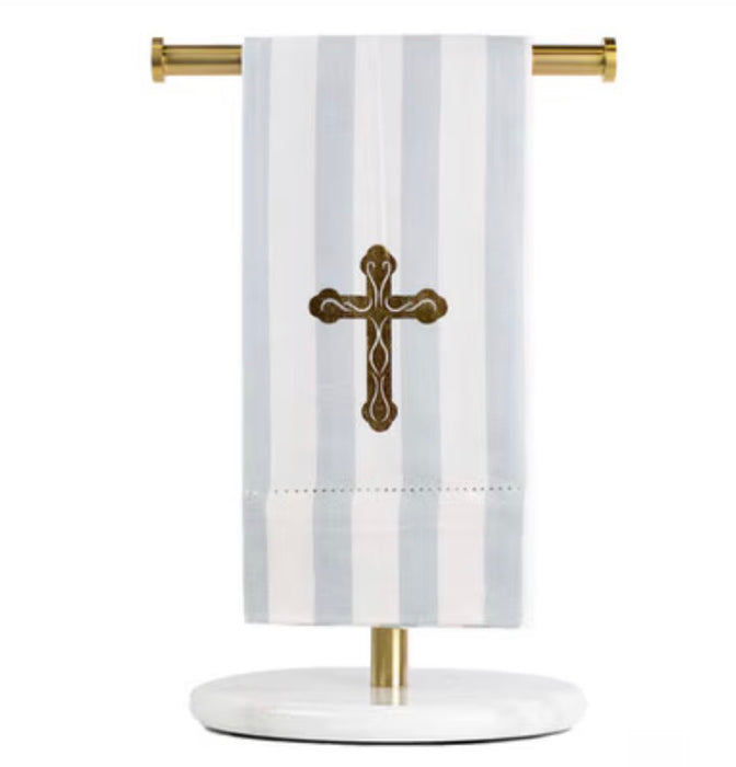 Everlasting Cross Hemstitch Hand Towel