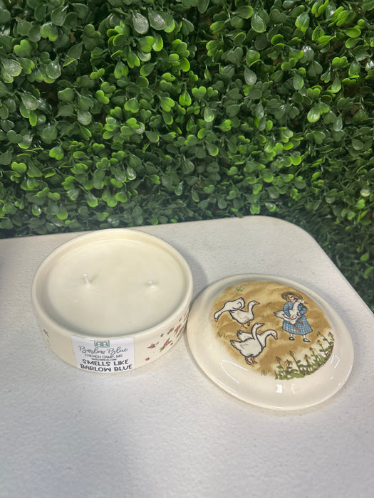 Smells Like Barlow Blue (Mix of Lava & Amazing Grace) Vintage Vessel Candles- Available in Many Styles