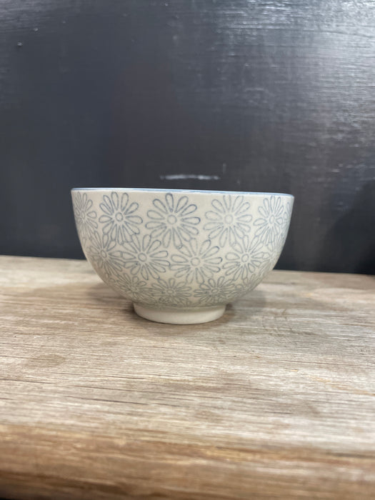 Stoneware Floral Pattern Bowl- Available in 4 Styles!