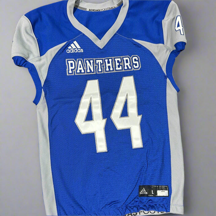 Retired Blue Panther Football Official Game Jerseys
